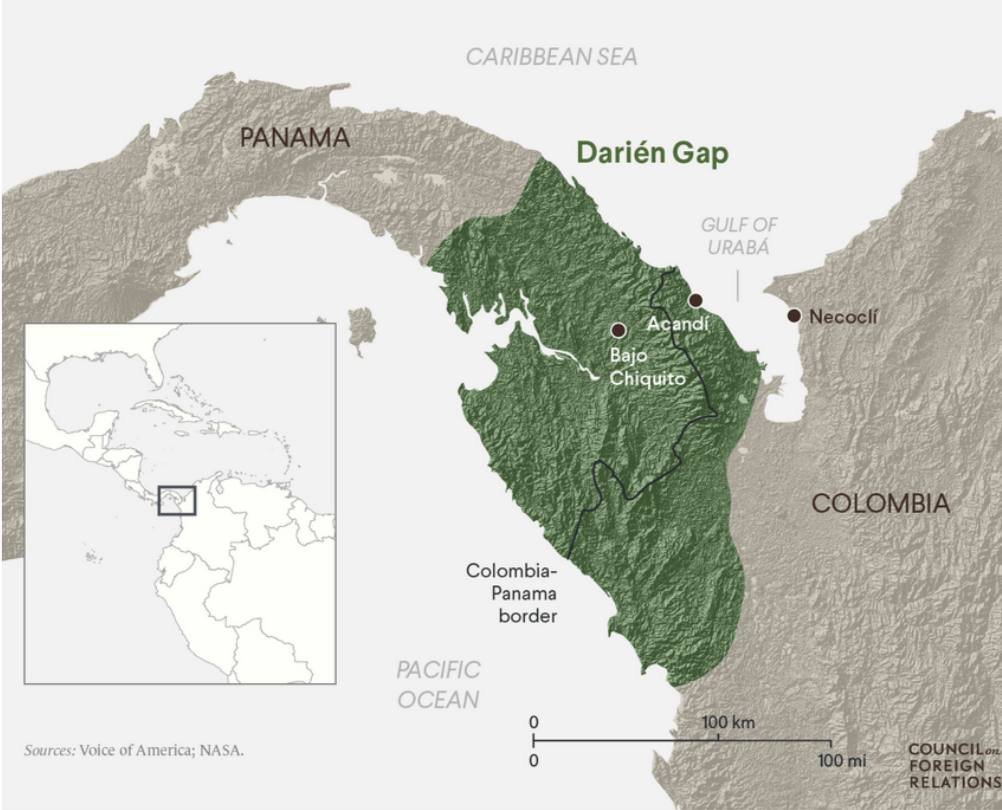 डेरियन गैप (Darien Gap): एक खतरनाक प्रवासन मार्ग (A Dangerous Migration Route) 2025