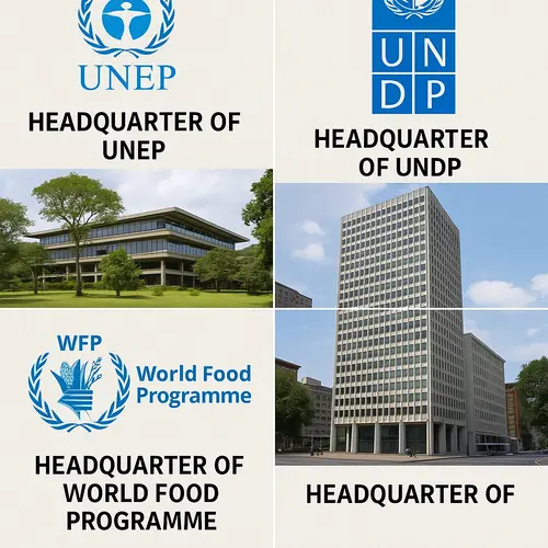 अंतर्राष्ट्रीय संगठन और उनके मुख्यालय (International organisations and their headquarters) 2025